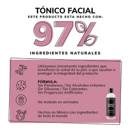 Tónico Facial con Agua de Rosas y Niacinamida para Piel Grasa Quotidien Essential Moments, 350 mL                                                     