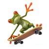 'Sticker "FROG, 10 x 10 cm White/Car _ 16 A
