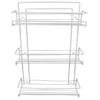 Evelots Spice Rack-3-Tier-Door/Wall Mounted-Coated Wire-Can Store 18 Bottles