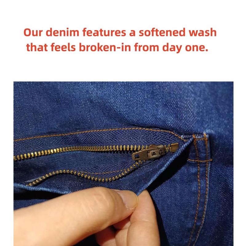 Aiden Brothers 100% Cotton Denim Waist Apron with Zipper Pocket