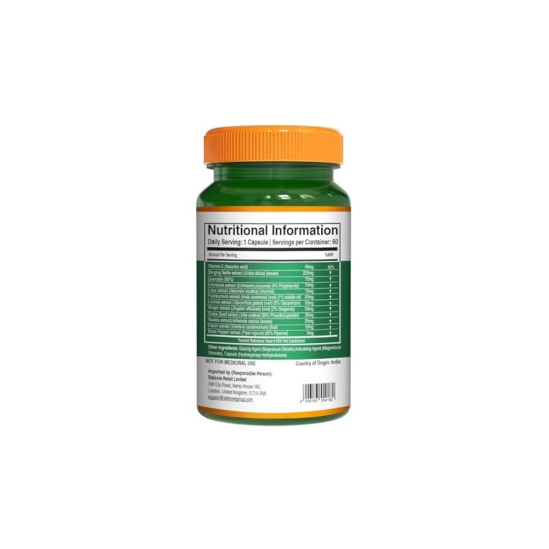 Pure Nutrition Lung Health Supplement | 60 Caps | Herbal