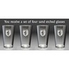 McDougal Irish Coat of Arms Pint Glasses - Set of