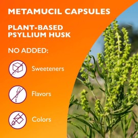Suplemento Fibra Metamucil Psyllium Husk 300 Cápsulas