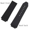 FACLE leather watch strap 25mm Rubber watch band replacement for