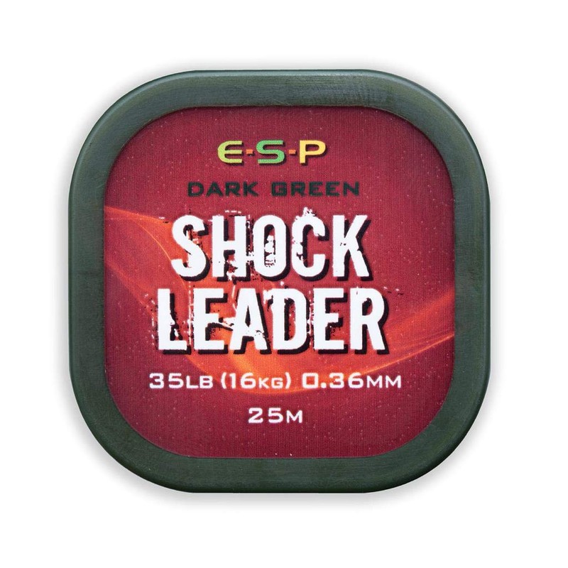 ESP Dark Green Shock Leader 35lb / 25m Spool
