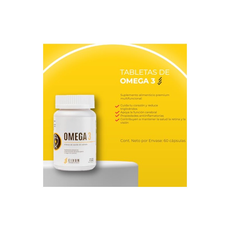 Omega 3 Suplemento Alimenticio a Base de Aceite de Salmón