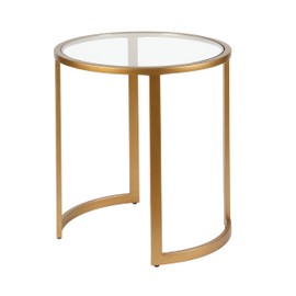 Mitera Round Nested Coffee Table in Blackened Bronze