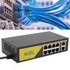 AI POE Switch 8 POE Ports and 2 Uplink 100Mbps