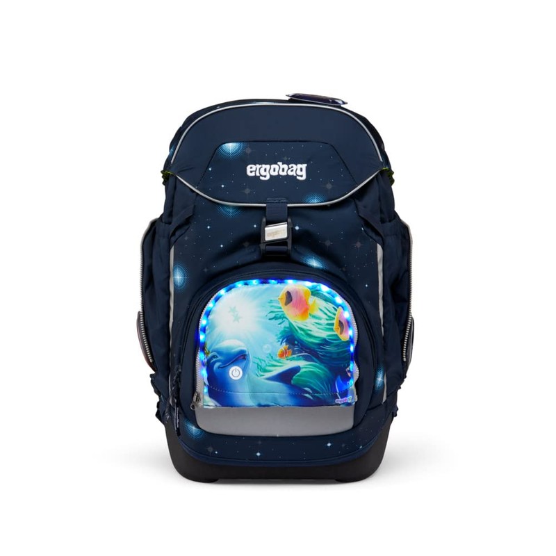 ergobag LED Zippies School Bag Accessory Front Pocket Motif Worlds