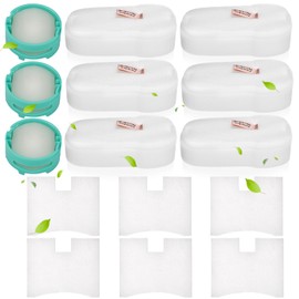 HZ702 Filter Replacement Compatible with Shark HZ700 HZ702 QS175QBL QS175QGN PowerFins HairPro Odor Vacuum, Part XPMFHZ2000 XFFKHZ2000, 3 Cartridges, 6 Foam & Felt Filters and 6 Post Motor Filters