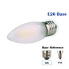 OPALRAY C35 LED Candelabra Bulb, E26 Standard Base, Dimmable, 6W