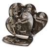 4 x Heart Coasters - The Flying Scotsman Steam Train