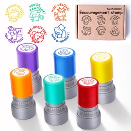6-Piece Set of Teacher Stamps - Encouraging Animal Grading for Classroom Teacher Stamps for Grading Teacher Stamp Self Inking Stamp Behavior Stamps