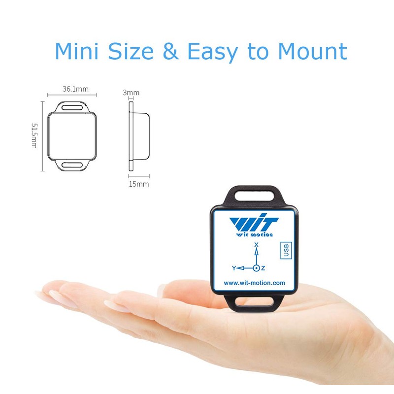 [Bluetooth Accelerometer+Inclinometer] BWT901CL MPU9250 High-Precision 9-axis Gyroscope+Angle(XY 0.05° Accuracy)+Magnetometer with