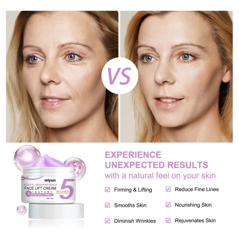Crema De Estiramiento Facial Instantánea V Acetyl Hexapéptid