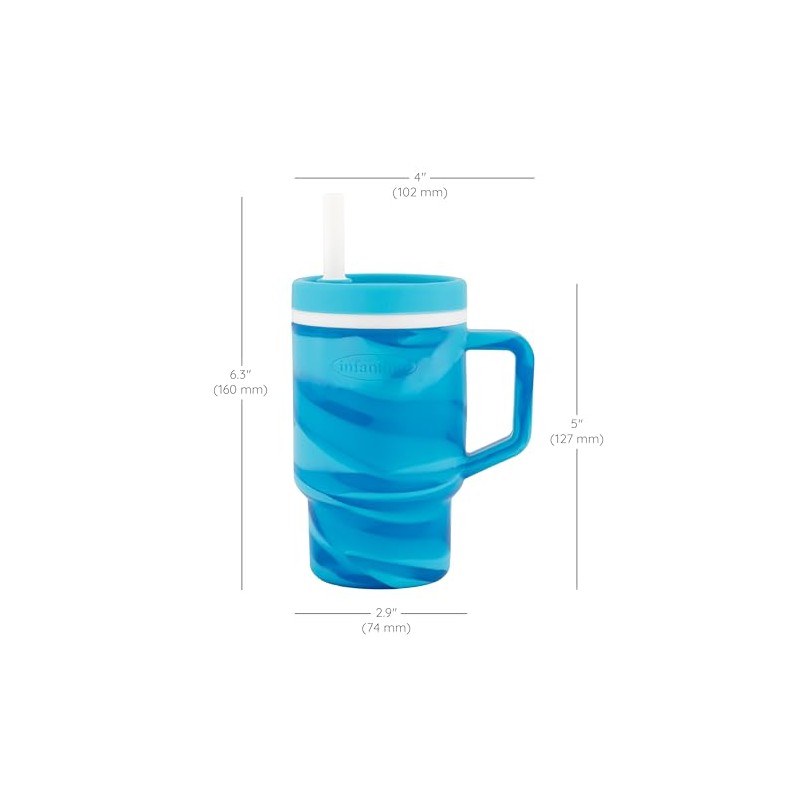 Infantino My 1st Tumbler, taza de silicona para beber con