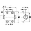NEW 2x Magnetic Pressure Touch Catch for Cabinet Doors Catches