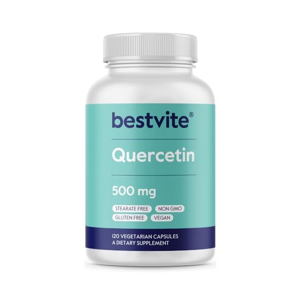 BESTVITE BESTVITE Quercetin 500mg (120 Vegetarian Capsules) - No Stearates