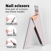 Professional Stainless Steel Nail Clipper for Fake Nails, Acrylics, Gel