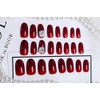 24pcs Jewelry Inlay Artificial Diamond Shining Elegant Medium Length Nail