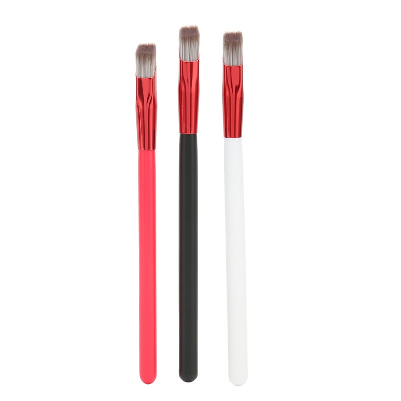 3PCS Brow Concealer Contour Brush Gray Hair Red White Black