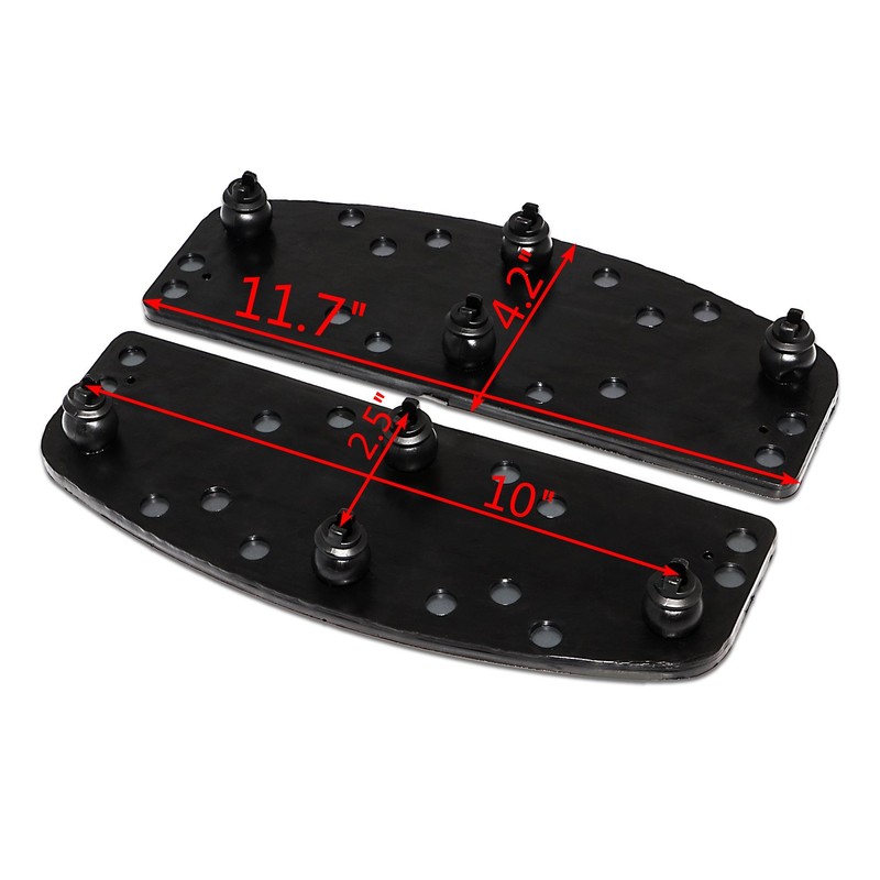 Rubber Front Rider Insert Floorboard Footpeg Footboards for Harley Touring