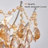 Crystal Ceiling Light Fixture, Modern Semi Flush Mount Ceiling Light,