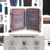 Apelila 20 Inch 40L Carry On Luggage, Hardside Suitcase with