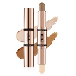 LIANGNISHI Natural Makeup Dual Purpose Stick [Matte Shadow & Highlight] For Japan, Suitable for Sensitive Skin, Nose Shadow & Small Face Makeup, Prevents Crumbling, Everyday Use -02# Matte Highlight