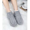 DICUIRD Women's Low Cut Knit Slippers Fuzzy Lined Slipper socks