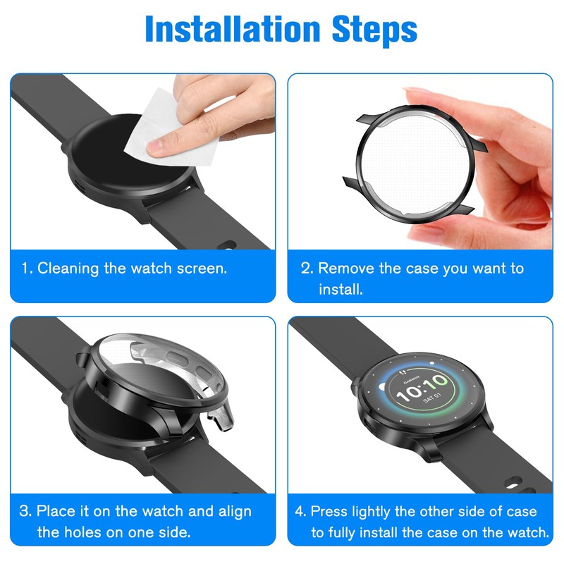 Fintie 3 Packs Screen Protector Case Compatible with Garmin Venu