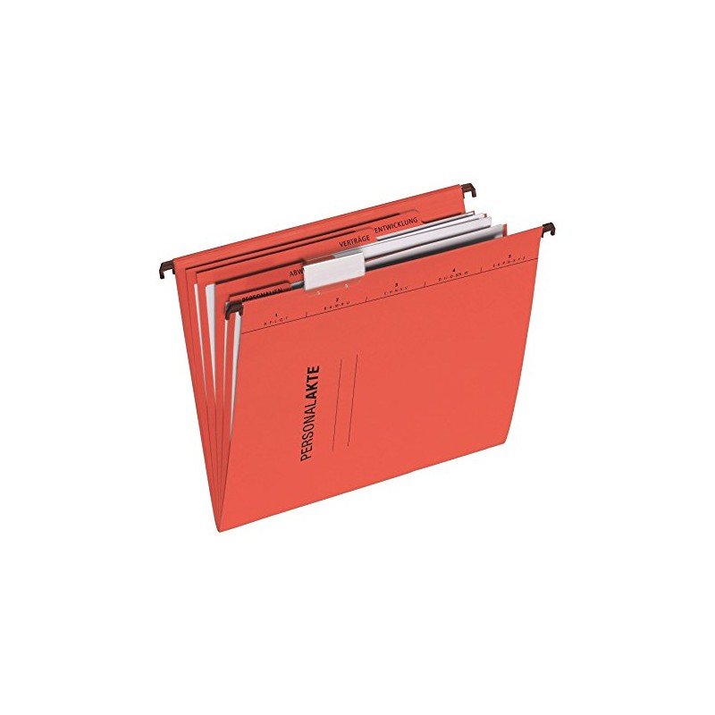 Pagna Personal File Hanging File for DIN A4 5-Piece Red