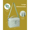WONDAY Insulated Lunch Box for Women, 8L Green Puffy Lunch