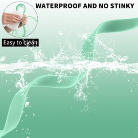 Waterproof Long Leash Durable Dog Recall Training Lead Great for Outdoor Hiking, Training, Yard, Beach and Swimming (Light Green, 15ft)