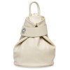 Caspar TL790 Elegant Women's Genuine Leather Backpack - Large, red