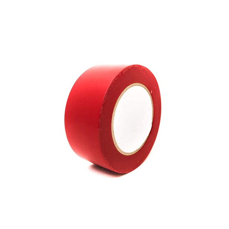 Bertech Aisle Marking Tape, Red, 3" Wide x 36 Yards