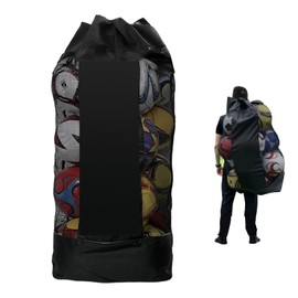 Bolsa de Pelota Bolsa de Red de Fútbol Bolsa Grande de Malla Deportiva para 17 Balones, bolsa de malla para balones de equipo de fútbol,Bolsa cordón para Artículos deportivos voleibol baloncesto