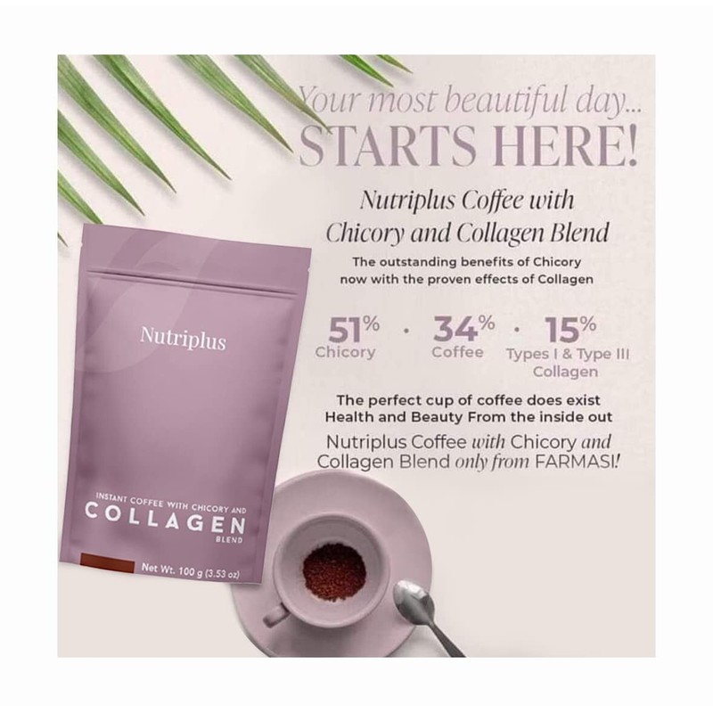 Nutriplus Collagen Blend, Instant Coffee With Chicory & Collagen 3.53
