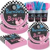 350 PCS Burnouts or Bows Gender Reveal Decorations for 50