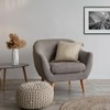 Emma Barclay Herringbone - Recycled Cotton Cushion Cover (Natural Cream)