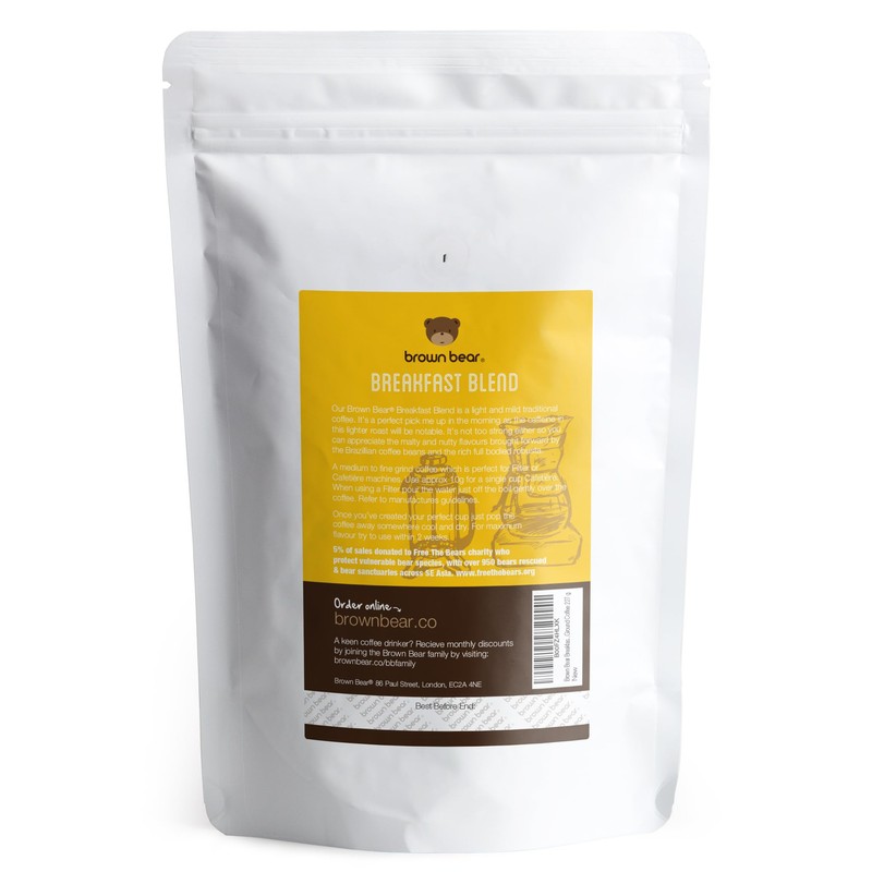 Light Roast Ground Coffee 227g - for French Press Cafetiere