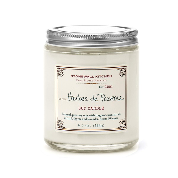 Stonewall Kitchen Herbes de Provence Soy Candle, 6.5 oz