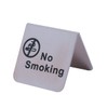 ULTECHNOVO 3pcs Stainless Steel No Smoking Table Tent Sign Double-sided