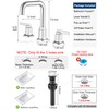 HOIGY Chrome Bathroom Faucet Widespread Sink Faucet Bathroom 3 Hole,