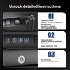 Biometric Quick Access Gun Safe for 2 Pistols,3 Ways Unlock