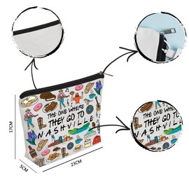 WZJHCL Nashville Trip Travel Pouch Bag Travel Vacation Gift Souvenir Holiday Storage Pouch Bag (Nashville)