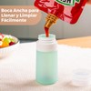 Botellas Exprimibles para Salsas 4Pcs, Botellas de Silicona para Aderezo