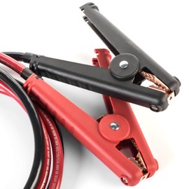 Spartan Power 2 AWG 8 Foot Alligator Clamp Battery Cable Set with 5/16" Ring Terminals