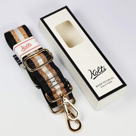 Kolti,Fashion Wide Shoulder Strap for Passenger Car, Adjustable Replacement Belt Cross Body Handbag Bag Strap