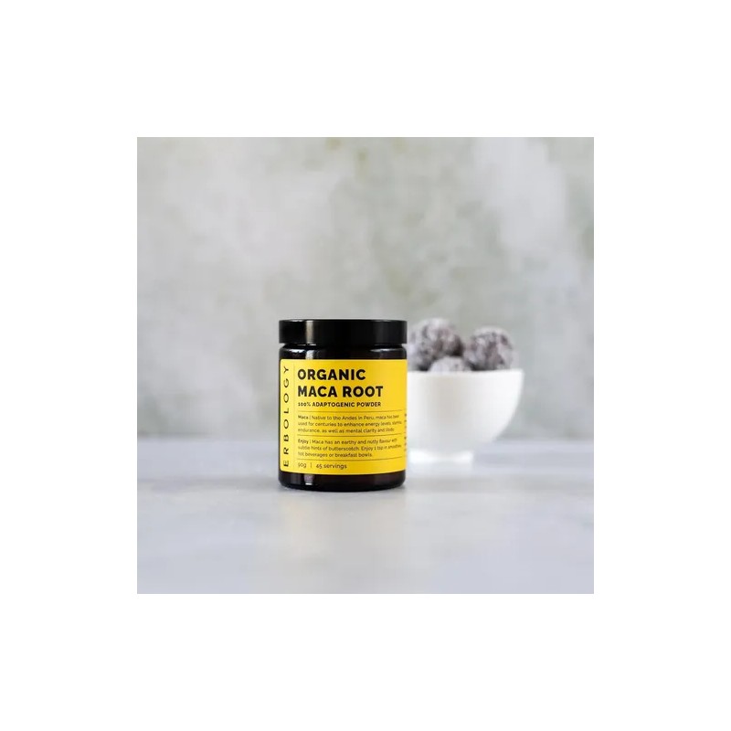 Erbology Polvo Raíz De Maca Orgánica 3.2 Oz Vegano